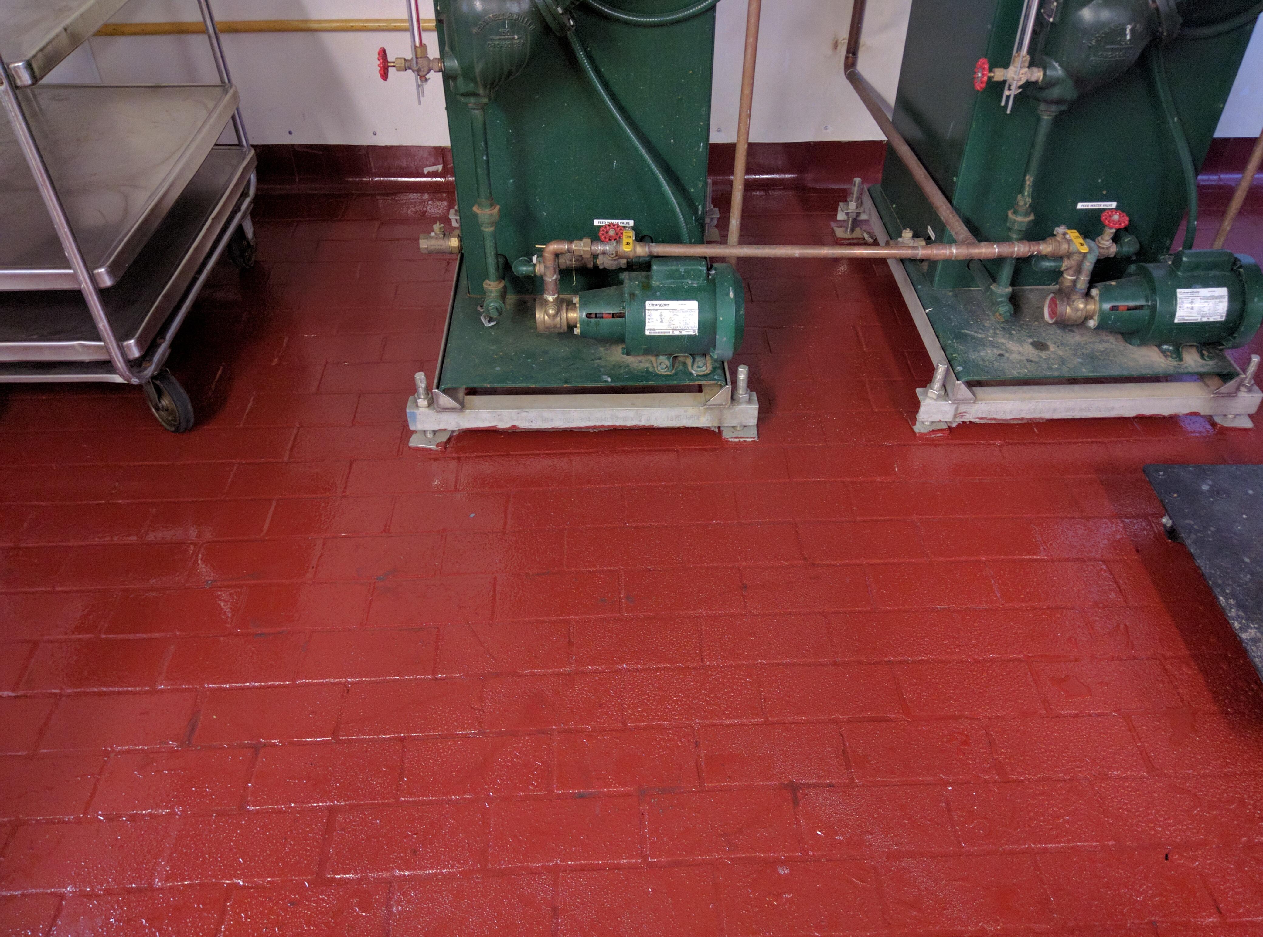 newly coated food manufacturing floors