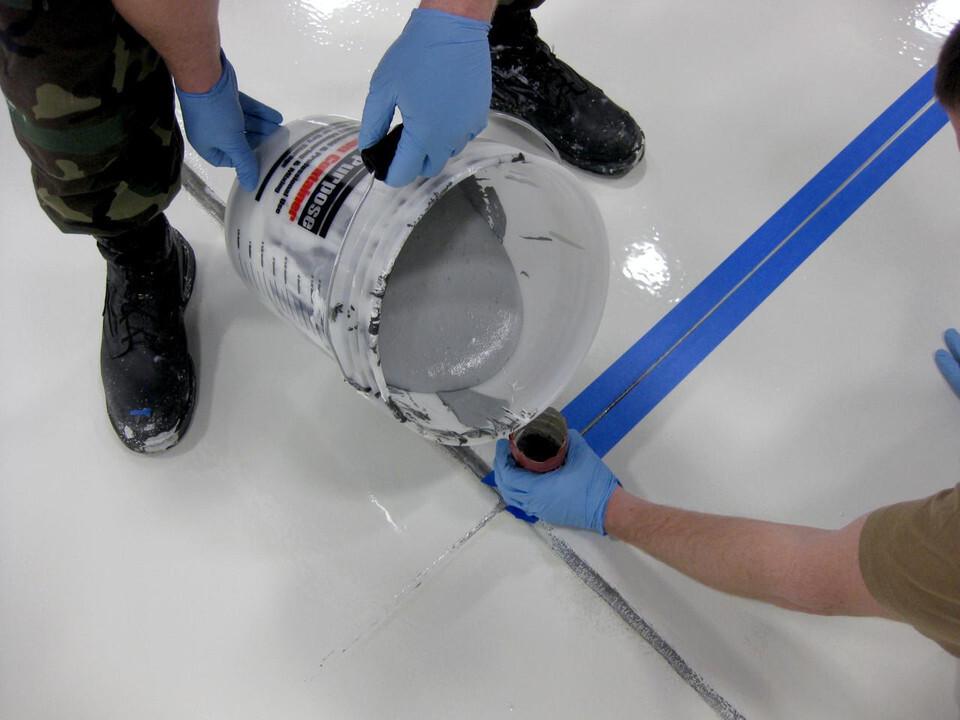 warehouse floor crack repair