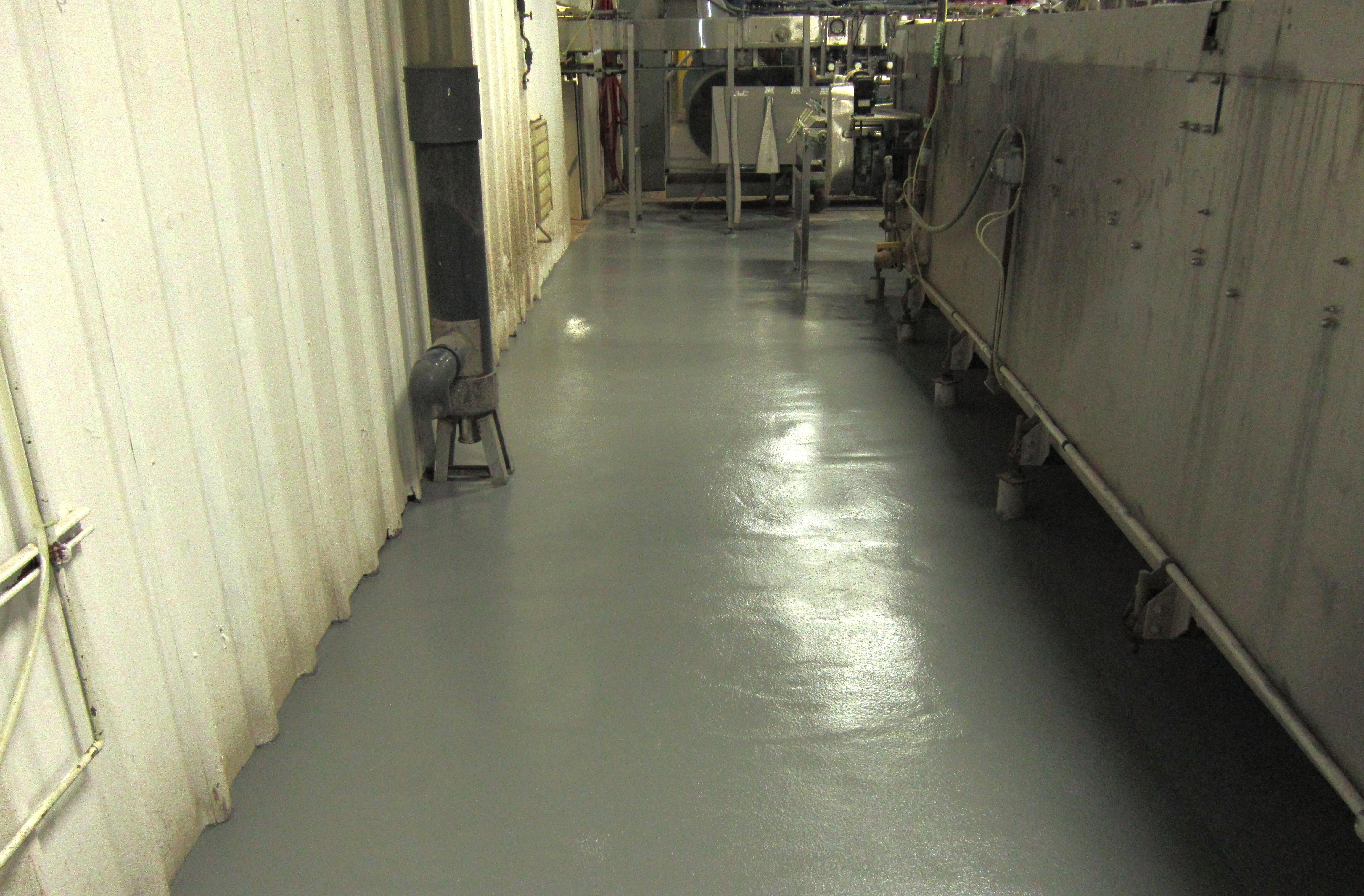new floors after pourable concrete